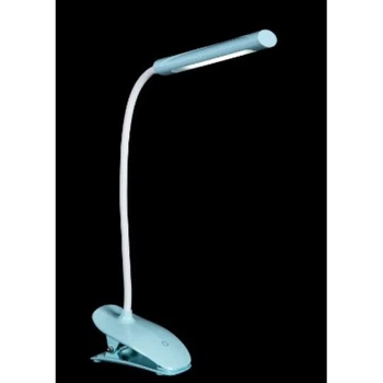 Лампа настольная на прищепке гибкая LED Ray NSM-18003 Голубая