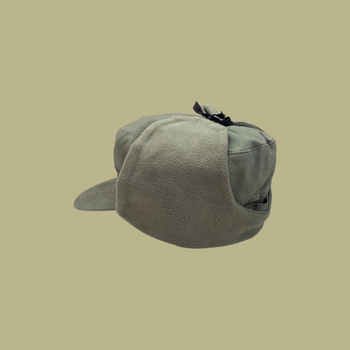 Зимняя кепка теплая тактическая камуфляжная военная Олива на флисе Бейсболка ВСУ
