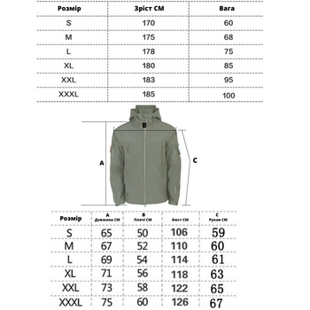 Куртка тактична Tactical Pro непромокальна чоловіча Soft Shell XXXL Олива (352154424)
