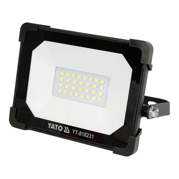 Прожектор Yato со SMD-диодным излучателем 20 Вт (230 В) 1900 Лм/ 30 диодов (140x 124.5x 32 мм) YT-818231