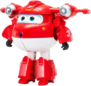 Фігурка Літак-трансформер Джетт Супер крила Super Wings Jett Transforming Supercharged