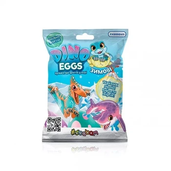Растущая игрушка #Sbabam Dino Eggs Winter - Зимние динозавры в ассорт. (T059-2019)
