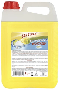 Засіб для миття посуду San Clean Лимон 5 кг (4820003541012)