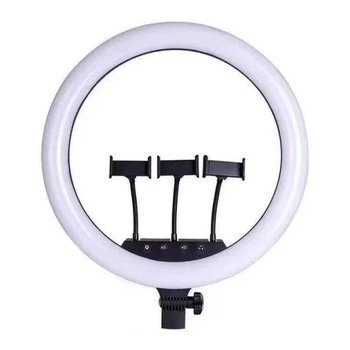 Кільцева LED лампа SLP-G63 три кріплення для телефону з пультом 220V 55см