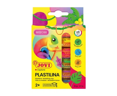 Пластилин неоновых цветов JOVI NEON COLORS 6&nbsp;шт. по 15&nbsp;г