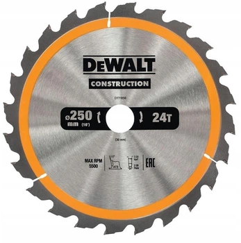 Диск пильный для дерева DeWalt 250x30 мм