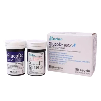 Тест-смужки GlucoDr. auto™ A №50 (ГлюкоДоктор авто А)