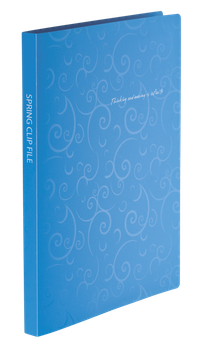 Папка пластикова зі швидкозшивачем Buromax Barocco А4 синій (BM.3409-14)