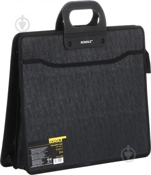 Портфель пластиковий 4 відділення B4 SOZ 5244 чорний
