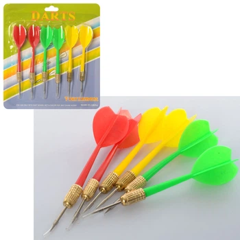 Дротики M3006 с иглой, 6 шт, 11 см, 3 цвета 15,5-20,5-2 см (6903163124016)