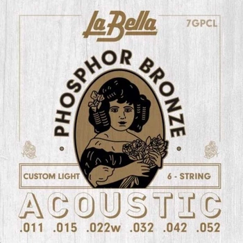 Комплект струн для акустической гитары La Bella 7GPCL