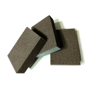 Меламиновая губка BLACK MelaminSponge с абразивным покрытием 10х7х2.5 см набор 3 шт.