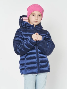 Дитяча демісезонна куртка для дівчинки Minoti 12COAT 9 37627JNR 98-104 см Темно-синя (5059030968182)