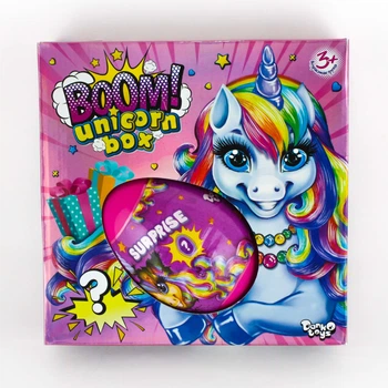 Набір для творчості Boom unicorn box Яйце сюрприз з однорогом (107325)