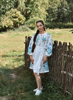 Плаття-вишиванка Vyshyvanka "Птаха" 42 Біле 4600-миди