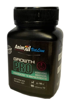 AnimAll VetLine Growth PRO Для восстановления и поддержания иммунитета малых пород собак 90 таб х 1 г