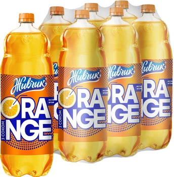 Упаковка напою соковмістного Живчик Сильногазований Orange 2 л х 6 пляшок (14820193035848)