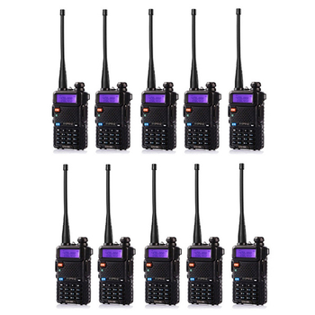 Комплект портативных раций Baofeng UV-5R Black 10 шт