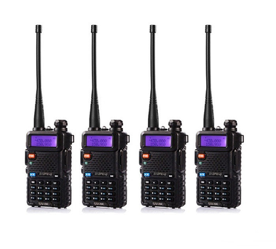 Комплект портативных раций Baofeng UV-5R Black 4 шт