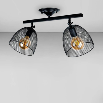 Люстра стельова Light House LS-18455F-2 BK чорна
