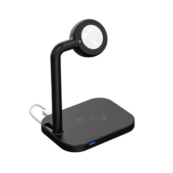 Зарядка Qi 2in1 Wireless Charger JYD-WC109 15W Max Phone/Apple-Android Watch Compatible black