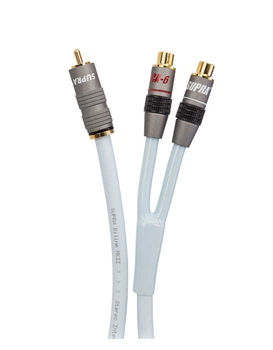 Розгалужувач RCA Supra Y-LINK 1RCA-2RCA MF Blue 25cm