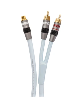 Розгалужувач RCA Supra Y-LINK 1RCA-2RCA FM Blue 25cm