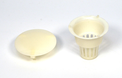Сітка плювальниці глибина 45 мм діаметр 37 мм з пластиковою кришкою для стоматологічної установки LUMED SERVICE LU-02337