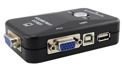 KVM свіч 2-портовий FJ-2UK-4UK, USB Black