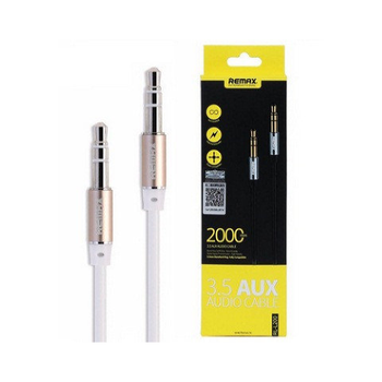 Кабель AUX REMAX 2M Mini-Jack 1/8" white