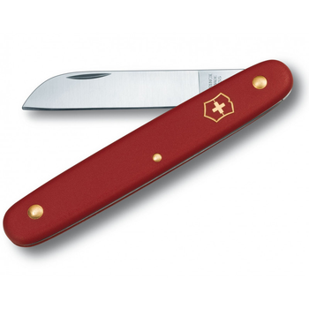 Складной швейцарский садовый нож Victorinox Vx39050.B1 Floral 100 мм красный