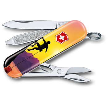 Складной швейцарский нож Victorinox Vx06223.L2004 Classic LE Climb High 7 функций 58 мм спортивный дизайн