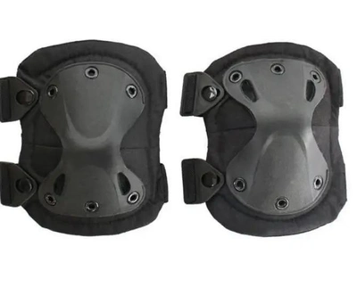 Комплект защиты тактической наколенники налокотники F001 Oxford черный