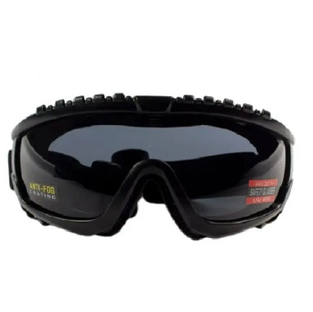 Окуляри тактичні маска із ущільнювачем Global Vision Ballistech-1 Anti-Fog black/grey