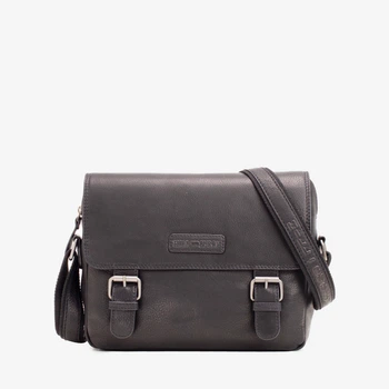Сумка мужская кожаная кросс-боди средняя Hill Burry Сrossbody 3343/100155HB Черный