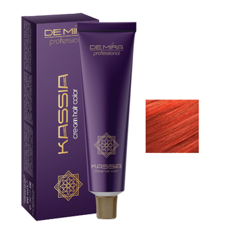 Стойкая крем-краска для волос DeMira Professional Kassia 7/54 Русый красно-медный 90 мл