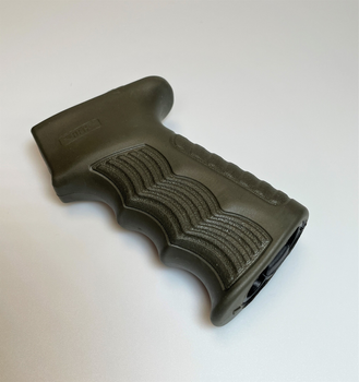 Пістолетна рукоятка DLG прогумована з відсіком (олива) (00033)