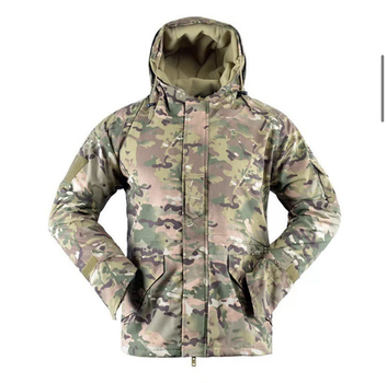 Куртка военная тактическая на флисе YAKEDA SoftShell XL Multicam (YAM2888979-2)