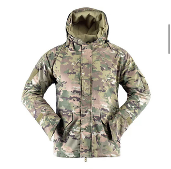 Куртка военная тактическая на флисе YAKEDA SoftShell 3XL Multicam (YAM2888979-4)