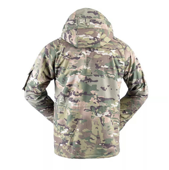 Куртка військова тактична на флісі YAKEDA SoftShell XL Multicam (YAM2888979-2)