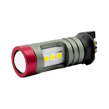 Светодиодная лампа Pw24w-3030-1SMD+1010-2SMD LENS Canbus White DC12-24V (13901)