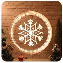 Світильник Decoration 3D LED панель — нічник новорічний "Сніжинка" на підвісці