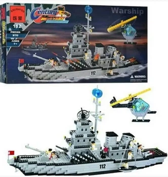 Конструктор Century Military 112 Военный корабль 970 деталей
