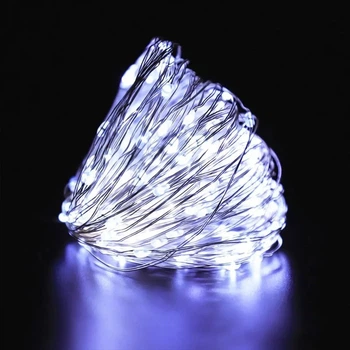LED гирлянда "Роса" | Длина 20 метров | Белый-холодный