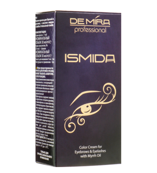 Крем-краска для бровей и ресниц с маслом DeMira Professional Ismida 2.1 Темно-коричневая 30 мл