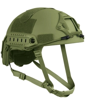 Балістичний шолом-каска Fast кольору олива стандарту NATO (NIJ 3A) M/L