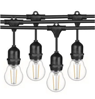 Уличная гирлянда lemanso IP65 на 20 Е27 LED ламп, длина 10 м LMA503