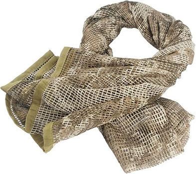 Камуфляжная сетка-шарф LOOGU из тактической сетчатой ​​сетки для военных Olive