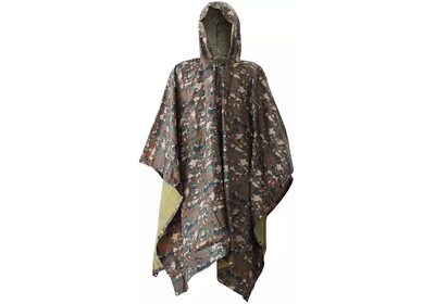 Тактический дождевик-пончо Raincoat-M (военный плащ ВСУ) камуфляж marpat US-210-CT