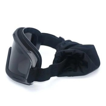 Баллистические очки со сменными линзами черные